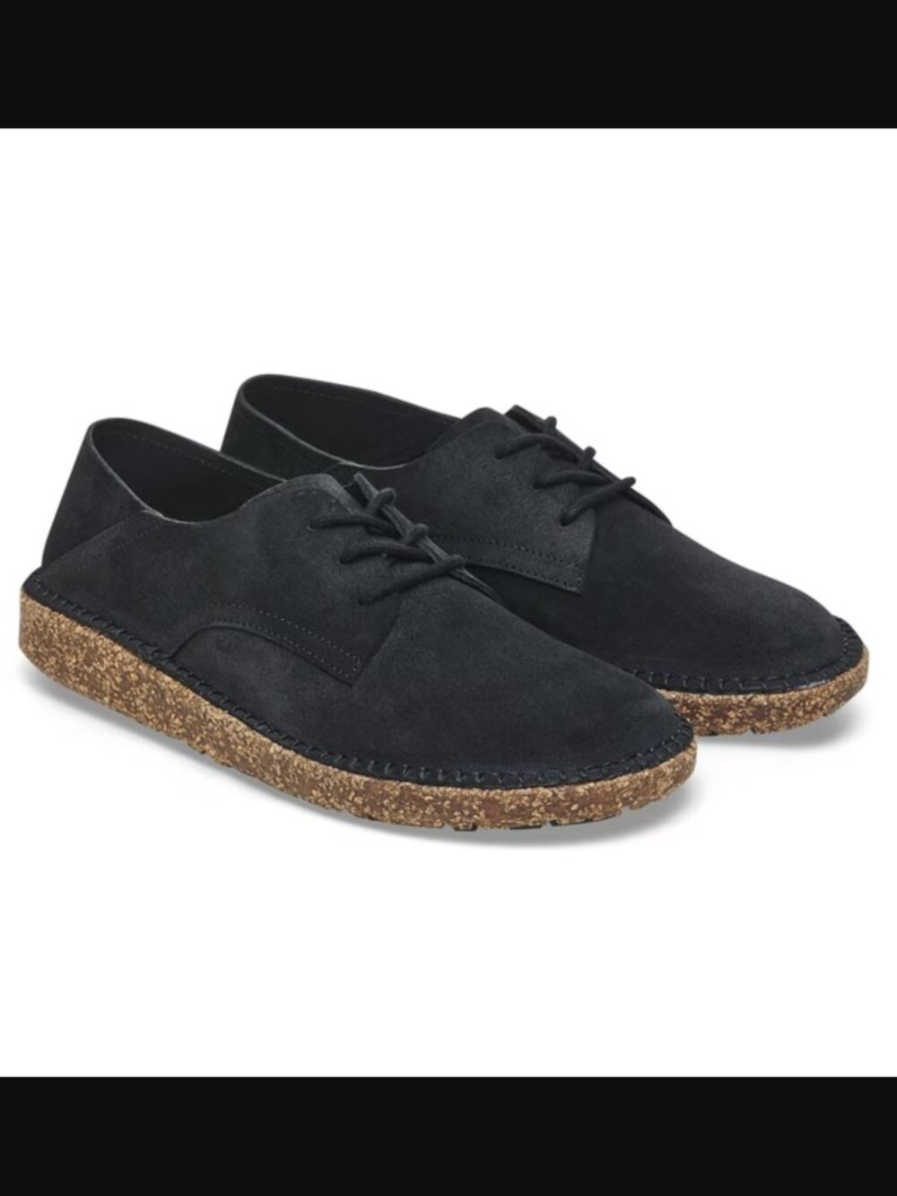 Birkenstock Gary Suede Leather Black Shoes Sz. 39